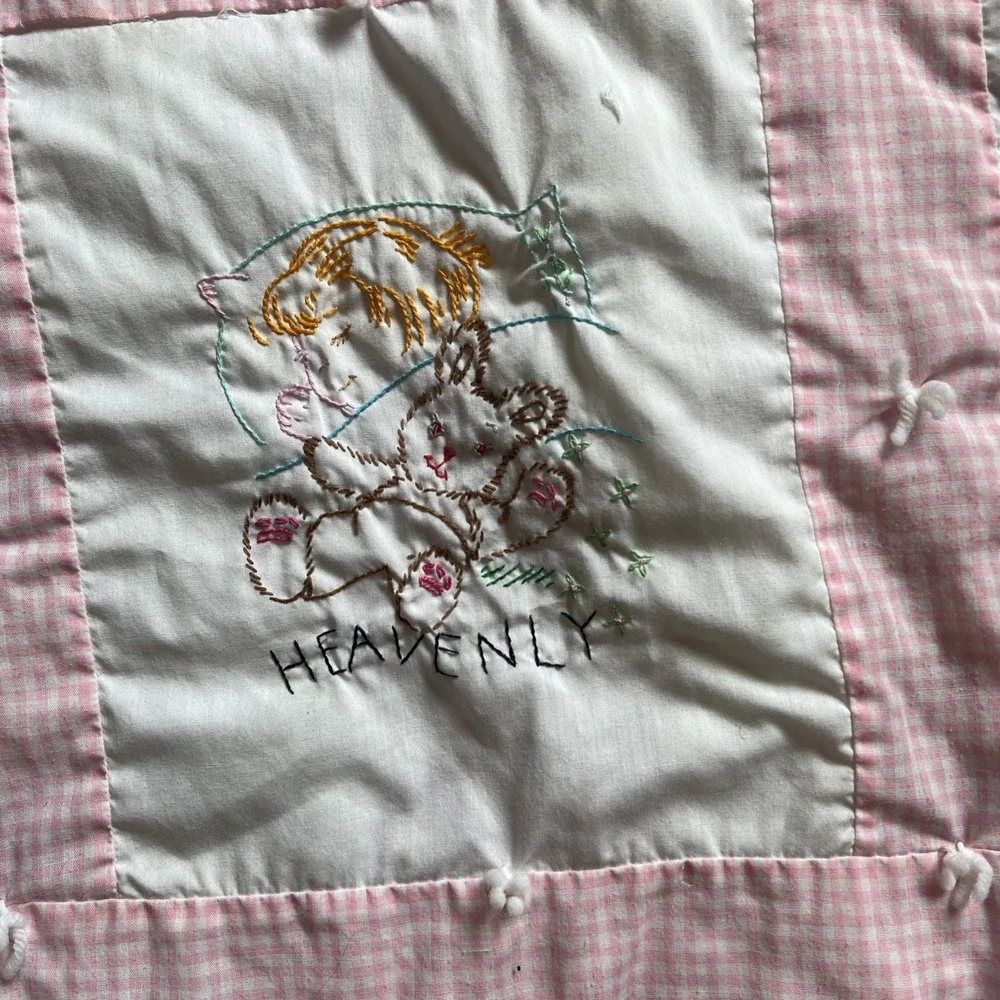 Vintage Quilt Embroidered Squares 39
